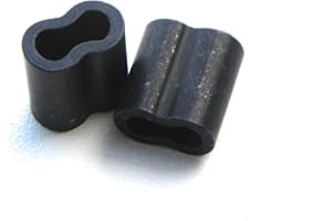 CATCH ALL TACKLE Large PVC Decoy Cord Black Aluminum Crimps 3.1mm 100 Pieces