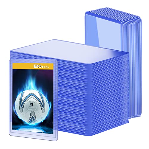 120 Pack 3x4 Inch Top Loaders for Cards, Card Protectors Hard Plastic