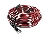 Water Right 400 Series Polyurethane Slim & Light Drinking Water Safe Garden Hose, 50-Foot x 7/16-Inch, Brass Fittings, Cranberry, USA Made