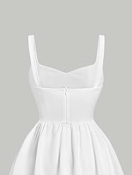 Verdusa Women's Backless Sweetheart Neck Sleeveless