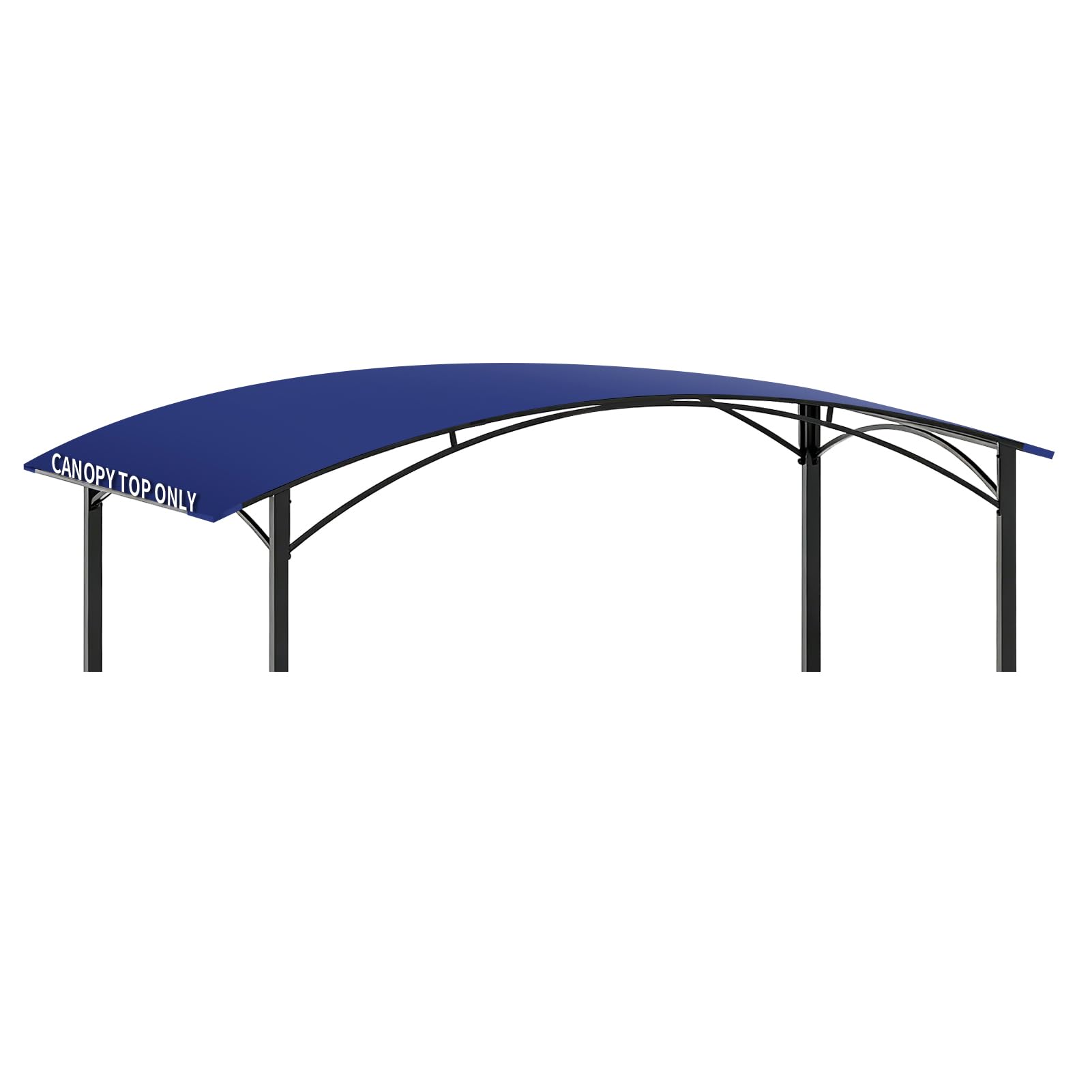 Photo 1 of Iheqard 8' x 5' Grill Gazebo Replacement Canopy Top Only?Waterproof BBQ Gazebo Shelter Cover?Outdoor Sunshade Roof for Backyard, Patio, Garden, Family Party (Blue)