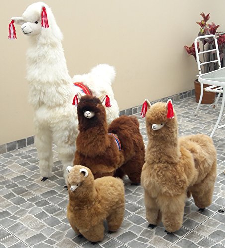 Alpacaandmore Kuscheltier Plüschtier Felltier Alpaka Gruppe peruanisches Alpakafell – Bild 3