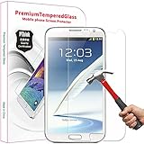 PThink® 0.3mm Ultra-thin Tempered Glass Screen Protector for Samsung Galaxy Note 2 N7100 with 9H Hardness/Anti-scratch/Fingerprint resistant (Samsung Galaxy Note 2 N7100)