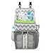 Playard Diaper Caddy and Nursery Organizer for Newborn Baby Essentials, Chevron Pattern, Grey and White, Baby Accessory Organizer by California Home Goods