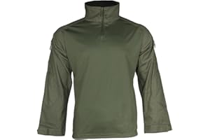Mafoose Dri-Fit 1/4 Zip Tactical Military Camo Combat Paintball Shirt