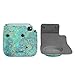 Fintie Protective Case for Fujifilm Instax Mini 8 Mini 8+ Mini 9 Instant Camera - Premium Vegan Leather Bag Cover with Removable Strap, Shades of Blue