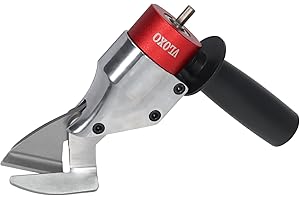 VLOXO Sheet Metal Cutter Drill Attachment Compatible with Multiple Models of Electric Drill, Heavy Metal Cutter for Cutting Iron and Aluminum The Drill Shear Attachment with 360 Degree Pivoting Handle