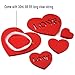 KUUQA 28 Pieces Valentine's Lawn Decorations Valentine's Day Hanging Hearts for Valentine' Day Decoration Wedding and Party Supplies, Red