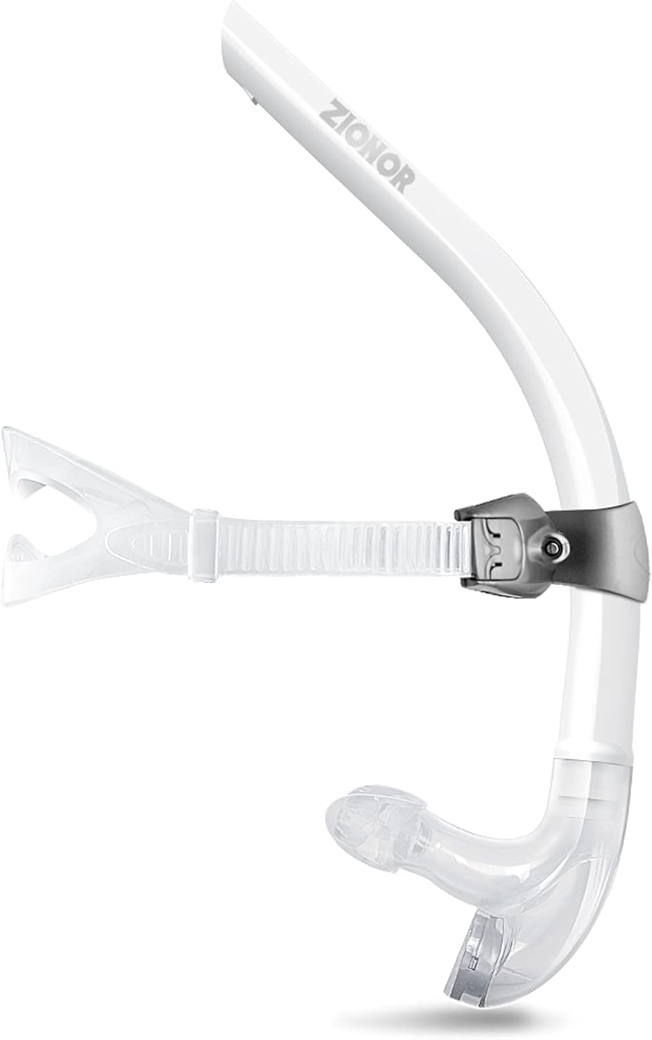ZIONOR T1 Snorkel Lap Swimming Swimmer Training Diving Snorkeling Comfortable Mouthpiece One-Way Purge Valve for Pool Open Water - White : Sports & Outdoors