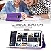 WWW Galaxy Note 9 Case,Note 9 Wallet Case,[Luxurious Romantic Carved Flower] Leather Wallet Case with [Inside Makeup Mirror] and [Kickstand Feature] for Galaxy Note 9 2018 Purple