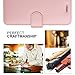 Huawei P10 Plus Case,FYY [RFID Blocking wallet] 100% Handmade Wallet Case Stand Cover Credit Card Protector for Huawei P10 Plus Rose Gold