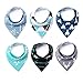 Baby Bandana Drool Bibs - Cute Kids Design for Boys, 100% Organic Cotton for Drooling and Teething, Perfect Baby Registry Gift for Infant and Newborn by KiddyByte