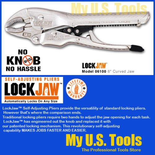 CH Hanson 06100 6Inch Curved Jaw SelfAdjusting Locking Pliers Car