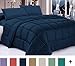 Posh Home Alternative Down Comforter, King, Navy