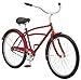 Schwinn Huron Adult Beach Cruiser Bike, Featuring 17-Inch/Medium Steel Step-Over Frames, 1-Speed Drivetrains, Redthumb 1