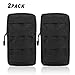 AMYIPO MOLLE Pouch Multi-purpose Compact Tactical Waist Bags Small Utility Pouch (8x4 Black (2PCS))