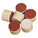 6 Pcs Flower Pattern Round Wooden Rubber Stamp for Scrapbooking and Wedding Invitation Cards (Flower Design)
