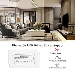 CHXICO 60W Triac Dimmable LED Driver,110V AC to 12V
