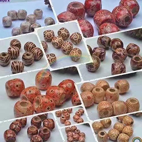 SUNXIN 20 Pieces Wooden Beads Ball Beads Spacer Beads Jewellery DIY Crafts, 17mm