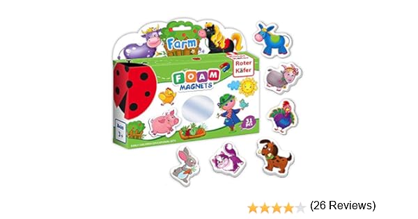 Roter Kafer- Imanes nevera para niños Animales de Granja 31 piezas ...