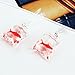 Afco Lovely Diary Funny Goldfish Water Bag Dangle Hook Earrings Girl Charm #1