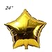 ZOOYOO 24pcs Star Shape Foil Mylar Balloons,24 Inch Pentagram Balloon For Birthday Party & Wedding Decoration (Gold)