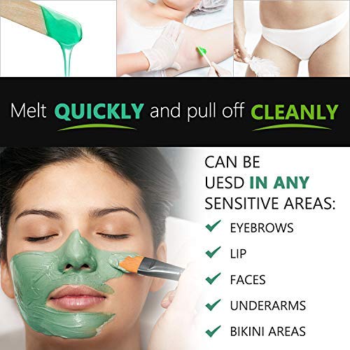 【Peppermint Essential Oil】Yeelen Wax Warmer Hair Removal Waxing Kit
