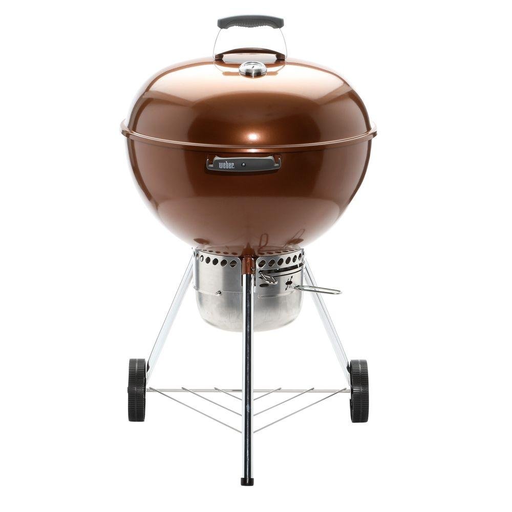 Weber Original Kettle Premium 22 In Charcoal Grill In Copper #weber #performer #deluxe #vs #premium Weber Original Kettle Premium 22 In Charcoal Grill In Copper