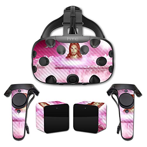 MightySkins Carbon Fiber Skin for HTC Vive Full Coverage - Jesus | Protective,…