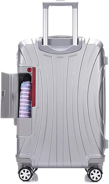 luggage with built in cup holder