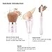 Makeup Brushes Zoreya(TM) 3 in 1 New TRIO Complexion 3x High Efficient Multipurpose Professional Makeup Brushes set Kit with Maximum Application, Bronzer Brush, Blender Sponge (Angled Brow Set)