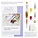 Caydo Full Range of Embroidery Starter Kit with Instructions, Bamboo Embroidery Hoop, Threads, Classic Reserve Aida and Tools Kit for Beginners