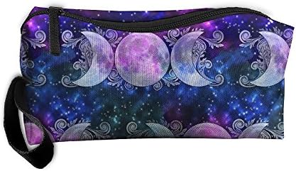 FRTSFLEE Triple Goddess Moons And Stars Pencil Case Travel Toiletry Bag Receive Bag Pencil Bag Durable Pouch Zipper Big Capacity Trave Makeup Organizer Bag