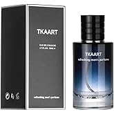 TKAART Cologne men's perfume, Eau de Toilette for Men, Fresh and lasting spray perfume lemon pepper base note cedar, Portablecologne for men 50ML (1 Pcs)