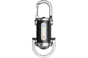 1200LM Super Bright Mini Keychain Flashlight Waterproof, Rechargeable LED Keychain Torch, Tiny Torch for Hiking Camping Hikin