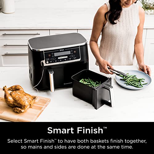 Ninja DZ550 Foodi 10 Quart 6in1 DualZone Smart XL Air Fryer with 2