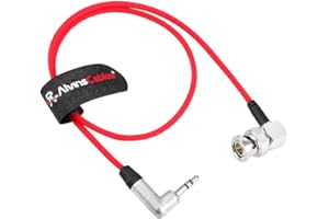 Alvin's Cables Tentacle Sync 3.5mm TRS to BNC Timecode Cable Ultra Soft Cable, Compatible with Canon C70 C300 MK II C500, Son