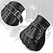 Vbiger Winter Pu Leather Warm Touch Screen Gloves, Warp-knitted Velvet Cashmere Male Gloves in Moderate Size (Black)