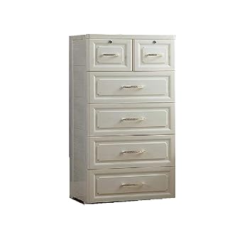 Thetickletoe Thickened Fiber Plastic Chest Of Drawers Organizer