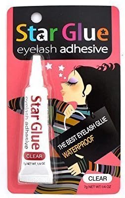 Star Glue Waterproof Eyelash Adhesive Clear For Eye Shadow,Mascara And Eyeliner by STAR GLUE