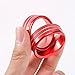 Aluminum Interior Air Conditioner Conditioning Twist Switch Ring Trim for Ford Mustang 2015+(Red)