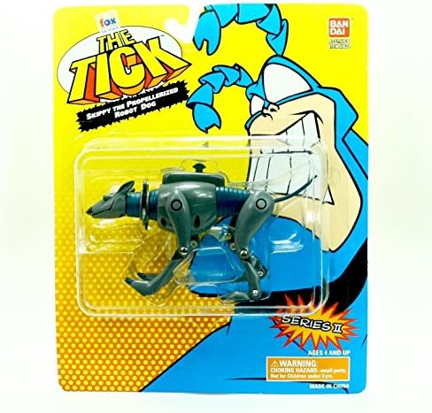 The Tick Skippy The PROPELLERIZED Robot Dog Evil Doers from 1995 Bandai 5 Inch Series 2 Collectible Action Figure