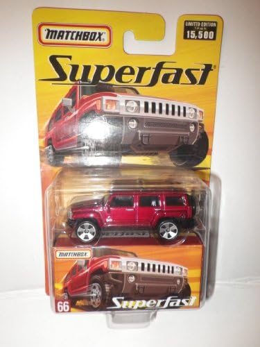2005 Matchbox Superfast #66 Maroon Hummer H3