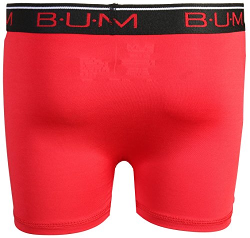 B.U.M. Equipment Boys\' Performance Active Compression Underwear Boxer Briefs (6 Pack) (Silver Stripes/Black/Red, Medium/8-10)' - Thumbnail 5