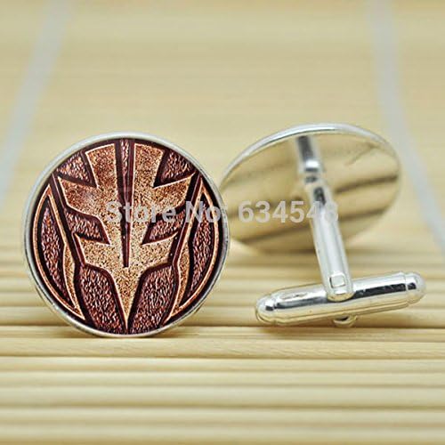 Pretty Lee Mighty Morphin Power Rangers White Ranger In Silver Cufflinks Glass Cabochon Cufflinks C3178