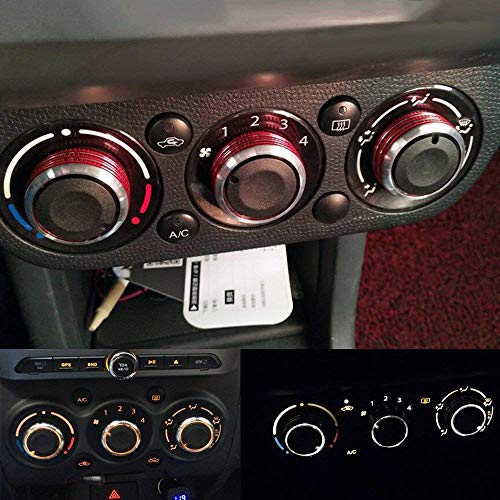 Ecloud Shop Pack of 3 Control Knobs Dials Heater A/C or Fan For Toyota Tacoma & VIOS(2002-2006) Vela Vitz YARI -Replacement Air Conditioning Heat Control Switch Knob Button (Ungraded, Black) - Thumbnail 3