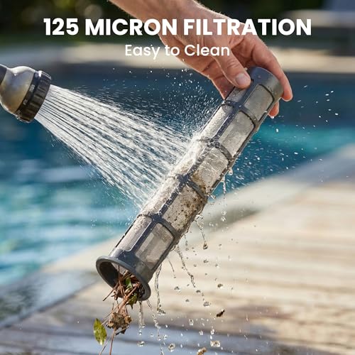 Handheld Cordless Pool Vacuum, Portable Pool Cleaner with Long Runtime and Strong Suction, Ideal for Hot Tubs, Spas, Inground & Above Ground Pools