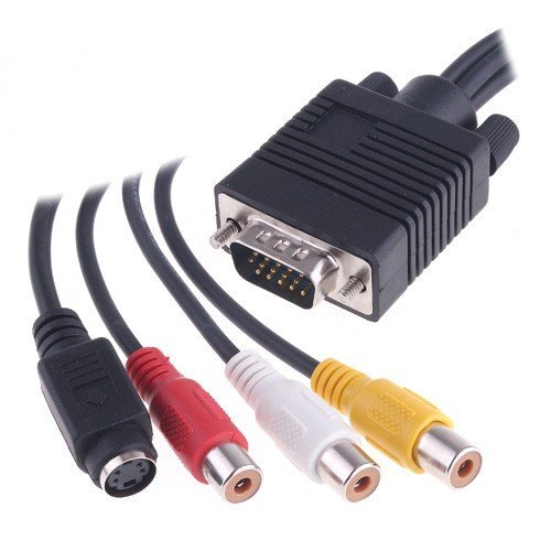 VGA to S-Video & 3 RCA Converter Cable