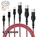 Birgus iPhone iPad Charger Cable [3 Pack] 3.3/6.6/10FT Nylon Braided 8 pin LIGHTNING to USB A Charging Cord for Apple i7/7 Plus 6/6s Plus 5, iPad Pro Air 2 mini 4 3 2, iPod touch 5th 6th nano 7th gen.