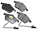 Akebono EUR840 Euro Ultra Premium Ceramic Disc Brake Pad Kit, GREY